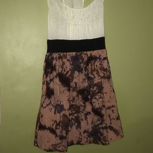 Reverse tie dye maxi dress